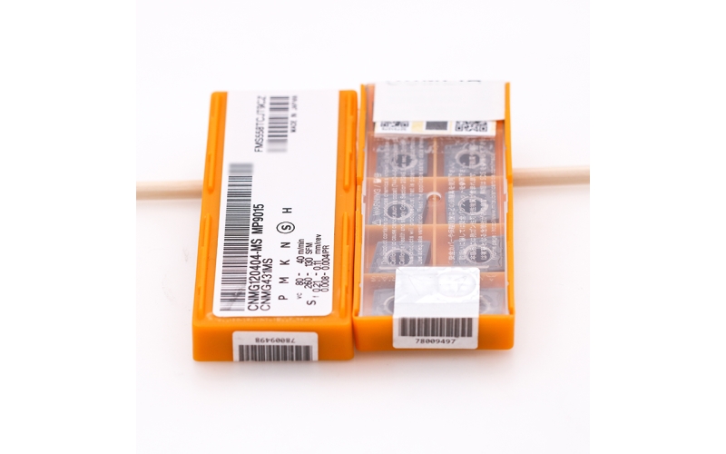 三菱数控刀片CNMG120404-MS MP9015加工钢件